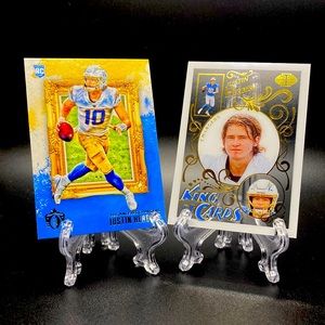 Justin Herbert Lot of 2, king of cards and gridiron king